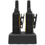 DEWALT DXFRS800 2 Watt Heavy Duty Walkie Talkies - Waterproof, Shock Resistant, Long Range & Rechargeable Two-Way Radio with VOX (2 Pack)