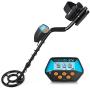 Tilswall Metal Detector Professional for Adults & Kids, High Accuracy Adjustable Metal Detector Waterproof with LCD Display, All Metal &Disc Mode, 8.5 Inch Lightweight Search Coil