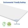 FlexiSpot Electric Height Adjustable Desk 55 x 28 Inches Whole-Piece Desk Home Office Sit Stand Up Desk(Gray Frame +55 inch White Top)
