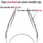 Circular Knitting Needles Set Round Needle Metal Magic Loop 40 Inch Size 15 13 11 10 9 8 7 6 5 4 2 0