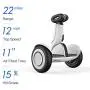 Segway Ninebot S-Plus Smart Self-Balancing Electric Scooter with Intelligent Lighting and Battery System, Remote Control and Auto-Following Mode, White Segway Ninebot S-Plus Smart Self-Balancing Electric Scooter with Intelligent Lighting and Battery System, Remote Control and Auto-Following Mode, White