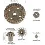 Gravo Upgrade Metal Gear 30T 16T 10T Differential Driving Gears for Wltoys 144001 12428 12429 12423 12429 RC Car Spare Parts,16 Pcs Gravo Upgrade Metal Gear 30T 16T 10T Differential Driving Gears for Wltoys 144001 12428 12429 12423 12429 RC Car Spare Parts,16 Pcs