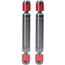 Tbest 2Pcs RC Drive Shaft, Metal Drive Shaft Rustproof Metal Drive Shaft for RC Crawler Car