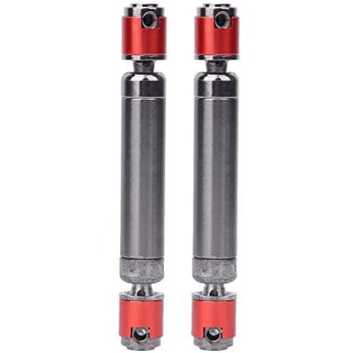 Tbest 2Pcs RC Drive Shaft, Metal Drive Shaft Rustproof Metal Drive Shaft for RC Crawler Car