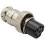 Raogoodcx 5Pcs 8 Pin Aviation Connector Male Female Plug Metal GX16 Panel Connector Socket Plug