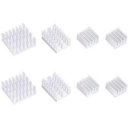 Enokay Raspberry Pi 4 Model B 4B Heat Sink Heatsink Heatsinks Set(Set of 2)(White)