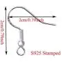 925 Sterling Silver Earring Hooks Hypoallergenic French Wire Hooks Fish Hook Earrings Jewelry Findings Parts DIY Making 40pcs 925 Sterling Silver Earring Hooks Hypoallergenic French Wire Hooks Fish Hook Earrings Jewelry Findings Parts DIY Making 40pcs