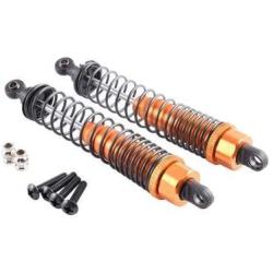 Parts & Accessories 2PCS Oil Filled Aluminum Front Shock Absorber Assembled for RC 1:10 Himoto E10MT E10MTL Bowie Monster Truck Upgrade Parts 33005 - (Color: Orange)