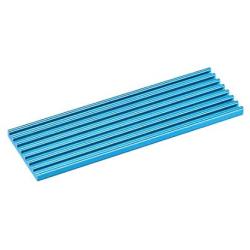 uxcell M.2 Aluminum Heatsink 70x22x3mm E-Shape Blue for 2280 SSD
