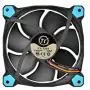 Thermaltake Riing 12 Series Blue High Static Pressure 120mm Circular LED Ring Case/Radiator Fan with Anti-Vibration Mounting System Cooling CL-F038-PL12BU-A