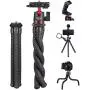 ULANZI Camera Tripod, Mini Flexible Tripod Stand with Hidden Phone Holder w Cold Shoe Mount, 1/4 Screw for Magic Arm, Universal for iPhone 11 Pro Max XS Max X 8 7 Samsung Canon Nikon Sony Cameras ULANZI Camera Tripod, Mini Flexible Tripod Stand with Hidden Phone Holder w Cold Shoe Mount, 1/4 Screw for Magic Arm, Universal for iPhone 11 Pro Max XS Max X 8 7 Samsung Canon Nikon Sony Cameras