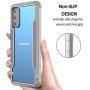 Samsung S20 Case Double Series Military Grade Drop Protection Hybrid Heavy Duty Extreme Protection Clear Sturdy Metal Bumper Case Support Wireless Charging for Samsung S20 6.2'' Gray