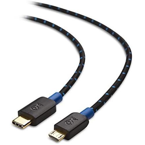Cable Matters USB C to Micro USB Cable (Micro USB to USB-C Cable) with Braided Jacket 3.3 Feet in Black
