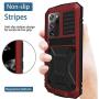 Simicoo Samsung Note 20 Ultra Metal Case with Screen Protector Military Rugged Heavy Duty Shockproof with Stand Camera Protector Full Cover case for Note 20 Ultra (Red)