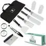 Jordigamo Professional Stainless Steel Griddle Accessories Cooking Kit - Grill Spatula Tongs Egg Ring Scraper Carrying Bag - Camping Tailgating Outdoor BBQ Grilling Hibachi Flat Top Metal Tool Set Jordigamo Professional Stainless Steel Griddle Accessories Cooking Kit - Grill Spatula Tongs Egg Ring Scraper Carrying Bag - Camping Tailgating Outdoor BBQ Grilling Hibachi Flat Top Metal Tool Set