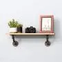Rustic Industrial Angle Shelf Brackets - 4 Inch Pipe Double Flange Bracket Set of Four, Iron Metal Grey Black Fittings, Custom DIY Floating Shelves, Wall Mounted Vintage Furniture Decorations, 4 Pack Rustic Industrial Angle Shelf Brackets - 4 Inch Pipe Double Flange Bracket Set of Four, Iron Metal Grey Black Fittings, Custom DIY Floating Shelves, Wall Mounted Vintage Furniture Decorations, 4 Pack
