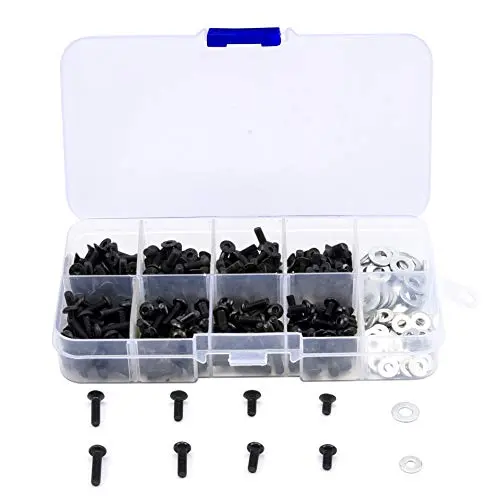 340PCS RC M3 Screws kit Flat/Round Head Screws & M3/M4 Flat Washer for 1/10 RC Car HSP Redcat Traxxas Tamiya SCX10 HPI RC Car Parts 340PCS RC M3 Screws kit Flat/Round Head Screws & M3/M4 Flat Washer for 1/10 RC Car HSP Redcat Traxxas Tamiya SCX10 HPI RC Car Parts