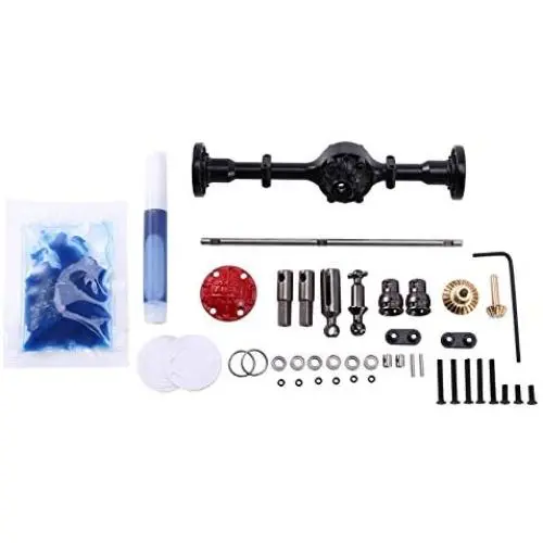 JVSISM Metal Rear Axle Bridge Kit Replacement for WPL B14 B24 C14 C24 D12 RC Car DIY Parts Accessories