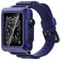 Metal Case for Apple Watch 42mm 44mm Series 6 SE 5 3 Bumper Case with Band Built-in Tempered Glass for iWatch 38mm 40mm Series 4 2 Full Protective Cover with Straps Screen Protector