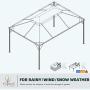 Grand patio 10x13 Feet Patio Gazebo, Outdoor Instant Canopy with Mosquito Netting and Shade Curtains，Sturdy Straight Leg Tent for Backyard & Party & Event