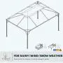 Grand patio 10x13 Feet Patio Gazebo, Outdoor Instant Canopy with Mosquito Netting and Shade Curtains，Sturdy Straight Leg Tent for Backyard & Party & Event
