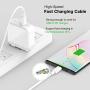 USB C to USB C Charging Cable, Cord Compatible with MacBook Pro, 12 inch, New Air 13 inch, 2020/2018 iPad Pro 12.9, 11, New Air 4, Google Pixel 2/3/4 XL, Nexus 6P, All PD USB C Charger, USB-IF, 6.6ft