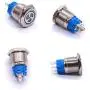 Taiss 12V 16mm Blue LED Illuminated Car Fan Push Button Switch 1NO 1NC 5/8'' Mounting Hole Latching Type Silver Stainless Steel Metal Toggle Switch For Car Boat Part Modification TL16-FS-Bu Taiss 12V 16mm Blue LED Illuminated Car Fan Push Button Switch 1NO 1NC 5/8'' Mounting Hole Latching Type Silver Stainless Steel Metal Toggle Switch For Car Boat Part Modification TL16-FS-Bu