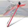 Drfeify Metal Tail Bar RC Accessories Compatible for WLtoys XK K130 Remote Control Helicopter Upgrade Parts