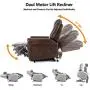 Mecor Power Lift Chair Dual Motor PU Leather Lift Recliner for Elderly Lay Flat Sleeper Recliner with Massage/Heat/Vibration/Remote Control/Side Pockets for Living Room Mecor Power Lift Chair Dual Motor PU Leather Lift Recliner for Elderly Lay Flat Sleeper Recliner with Massage/Heat/Vibration/Remote Control/Side Pockets for Living Room