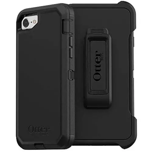 OtterBox Defender Series Case for iPhone SE (2nd Gen - 2020) & iPhone 8/7 (Not Plus) - Frustration Free Packaging - Black