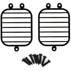 JVSISM 1 Pair Metal Headlight Lampshade Grille Cover for TRX4 G500 TRX6 G63 1/10 RC Crawler Car Parts Accessories