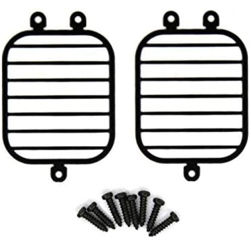 JVSISM 1 Pair Metal Headlight Lampshade Grille Cover for TRX4 G500 TRX6 G63 1/10 RC Crawler Car Parts Accessories