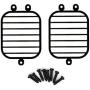 JVSISM 1 Pair Metal Headlight Lampshade Grille Cover for TRX4 G500 TRX6 G63 1/10 RC Crawler Car Parts Accessories