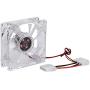 Richer-R Cooling Fan LED,80mm LED Light 12V 4Pin Mute PC Case Cooling Fan Computer Cooler with a 4 Pin Power Interface (Blue)