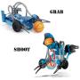 Top Race Remote Control RC Robotic Catapult, Alloy Metal Robot Arm Building Kit, DIY Take Apart Stem Hobby Toy
