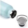 BOGI 20oz Double Wall Vacuum Insulated Stainless Steel Water Bottle-Scratch Resistance&Eco-Friendly for Outdoor Sports Yoga Camping+Straw Flip Cap,2 Straw&Cleaning Brush