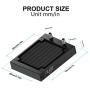 DIYhz Water Cooling Computer Radiator, 8 Pipe Aluminum Heat Exchanger Liquid Cooling Radiator Heat Sink 80mm for CPU PC Laser Water Cool System DC12V Black