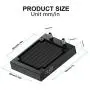 DIYhz Water Cooling Computer Radiator, 8 Pipe Aluminum Heat Exchanger Liquid Cooling Radiator Heat Sink 80mm for CPU PC Laser Water Cool System DC12V Black