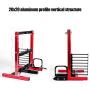 Tangxi M-ATX ATX ITX Motherboard Chassis DIY Set, Computer Aluminum Open Air Frame Chassis Case, DIY Chassis Bracket Open Chassis ATX Vertical Chassis Rack Metal Frame Heat Dissipation (Red)