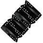 Uniflasy Grill Burners Tube Pipe, Heat Plate Shield Tent and Crossover Carry Over Tube Replacement Parts Kit for Stok SGP4330SB, SGP4331, SGP4130N, Stok Quattro 4 Burner Grills