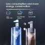 Waterdrop G2 RO Reverse Osmosis Water Filtration System, Tankless, 400 GPD Fast Flow, Reduces TDS, 1:1 Pure to Drain, FCC Listed, USA Tech, WD-G2-W, White