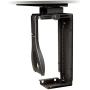 3M Under-Desk Computer Tower CPU Holder, Width Adjust from 3.5'' to 9.3'', Height Adjust from 12.5'' to 22.5'' to Fit Most CPUs up to 50 lbs, 360⁰ Swivel, Steel Construction, 17'' Track, Black, (CS200MB)