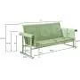 Crosley Furniture CO1028-GR Veranda Retro Outdoor Metal Sofa Glider, Oasis Green Crosley Furniture CO1028-GR Veranda Retro Outdoor Metal Sofa Glider, Oasis Green