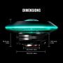 Cooler Master MasterAir G100M RGB Top Down Low Profile Mini ITX CPU Air Cooler, Copper Heat Column Base, Aluminum Fins, 92mm RGB Ring Fan, RGB Lighting for AMD Ryzen/Intel LGA1151