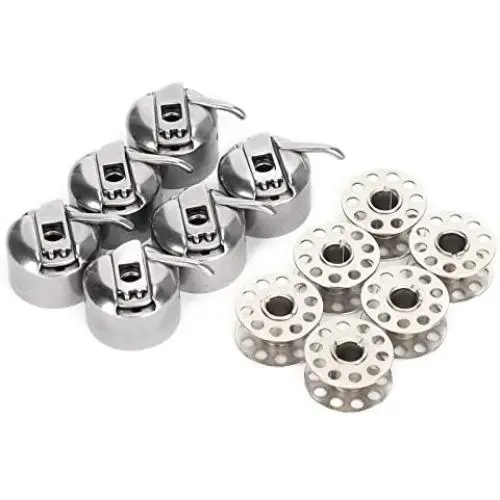 Metal Bobbin, Bobbin Replacement, Multi‑Function Easy to Install Bobbins Replacement Parts for Household Embroidery Metal Bobbin, Bobbin Replacement, Multi‑Function Easy to Install Bobbins Replacement Parts for Household Embroidery