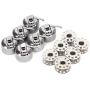 Metal Bobbin, Bobbin Replacement, Multi‑Function Easy to Install Bobbins Replacement Parts for Household Embroidery