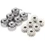 Metal Bobbin, Bobbin Replacement, Multi‑Function Easy to Install Bobbins Replacement Parts for Household Embroidery Metal Bobbin, Bobbin Replacement, Multi‑Function Easy to Install Bobbins Replacement Parts for Household Embroidery