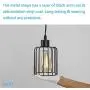 ZhLCY 2 Pack Vintage Mini Wire Pendant Lights with Matte Black Metal Shape, Industrial Caged Hanging Lights, Rustic Farmhouse Lighting Fixtures for Kitchen Loft Bar Counter Foyer Dining Room ZhLCY 2 Pack Vintage Mini Wire Pendant Lights with Matte Black Metal Shape, Industrial Caged Hanging Lights, Rustic Farmhouse Lighting Fixtures for Kitchen Loft Bar Counter Foyer Dining Room