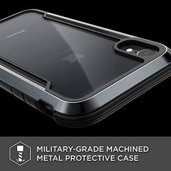 Raptic Shield, Compatible with Apple iPhone X/Xs (Formerly Defense Shield) - Military Grade Drop Tested, Anodized Aluminum, TPU, and Polycarbonate Protective Case for Apple iPhone X/Xs, Black