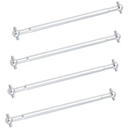 Hobbypark (4-Pack) 08029 Metal Steel 90mm Front/Rear Dog Bone for Volcano Epx/epx PRO 1/10 Electric RC Off Road Monster Truck Upgrade Parts Sliver